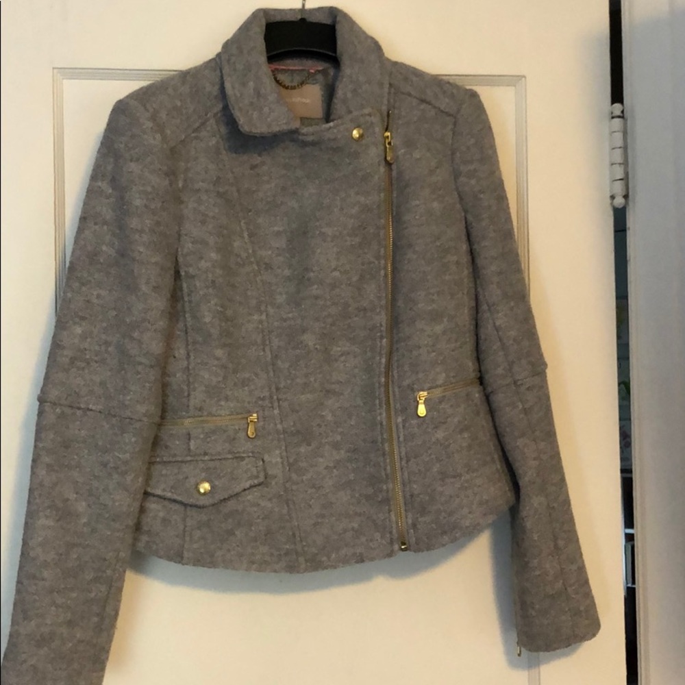 Banana Republic wool moto jacket, size small